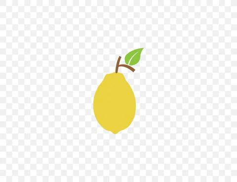 Fruit, lemon icon. Vector illustration. Flat design. Stock Illustration