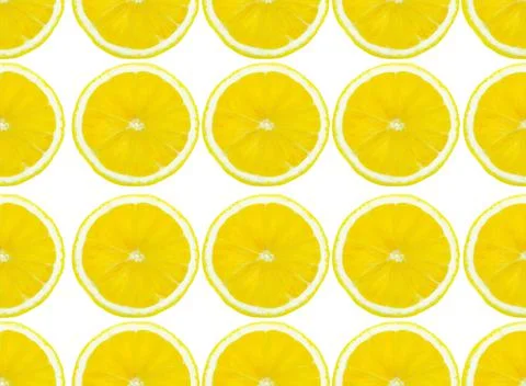 Fruit lemon pattern Stock Photos