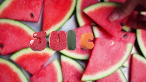 Fruit Letters | 3D Juicy Fresh Fruit Text Animation Toolkit Stock After Effects