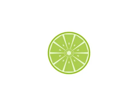 Fruit, lime icon. Vector illustration. Flat design. Stock Illustration
