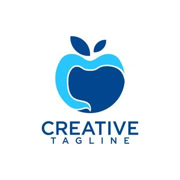Fruit logo Illustrazione stock