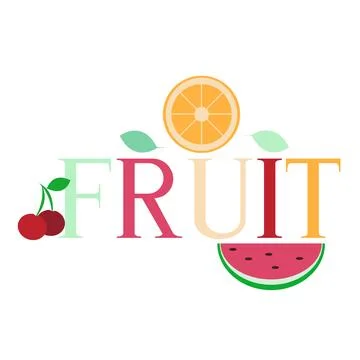 Fruit logo Stock Illustration