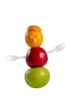 Fruit man. Stock Photos