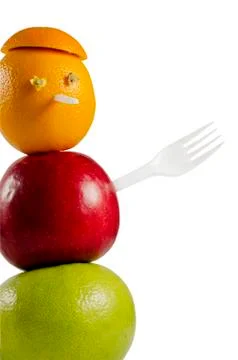 Fruit man. Stock Photos