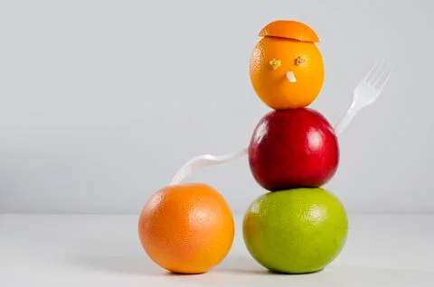 Fruit man. Stock Photos