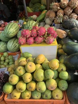 Fruit marked Stock Photos