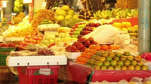 Fruit Market 스톡 동영상 8986049