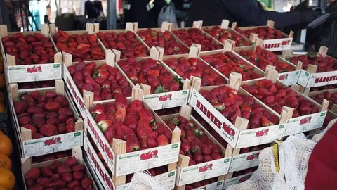 Fruit market Stock Footage 126369901