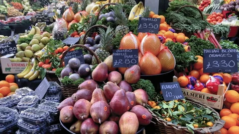 Fruit at a market Stock Footage 231760019