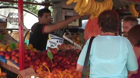 Fruit Market Stall Video stock 1061552