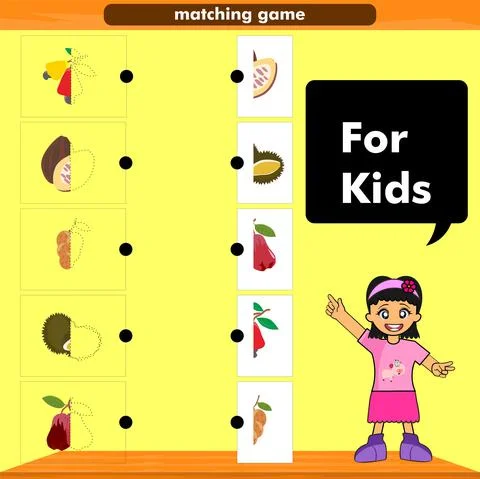 Fruit matching game イラスト素材
