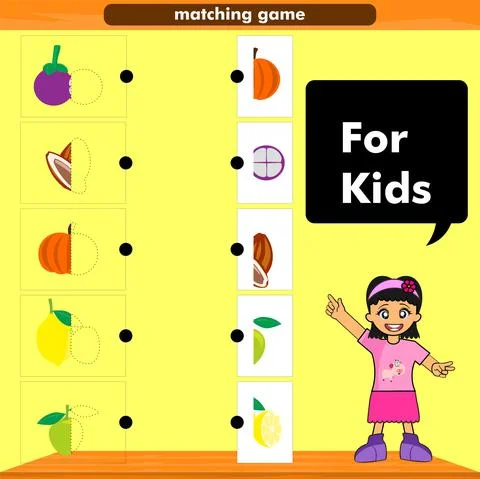 Fruit matching game イラスト素材