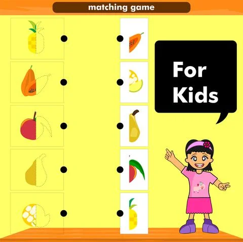 Fruit matching game イラスト素材