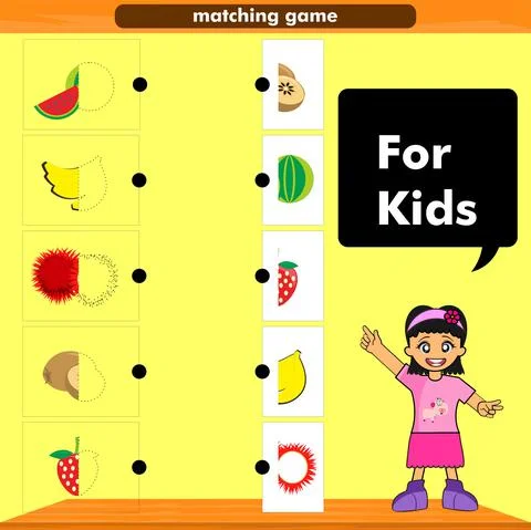 Fruit matching game イラスト素材