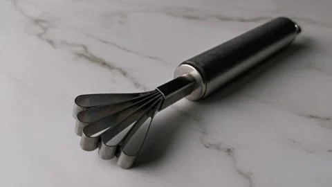 Fruit Melon Baller Scraper Shredder Metal Hand Tool Stock Footage 240903020