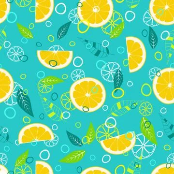 Fruit mix pattern 3 Stock Illustration