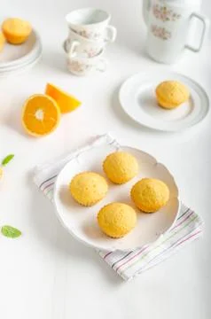 Fruit muffins Stock Photos