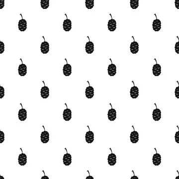 Fruit of mulberry pattern vector Illustrazione stock