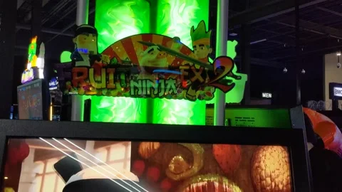 Fruit Ninja FX 2 Arcade Game, Stock Video