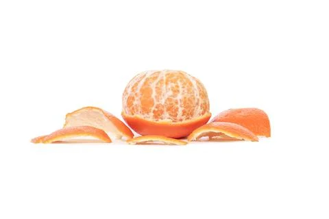 Fruit orange isolate on white background Photos