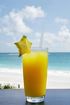 Fruit orange juice Stock Photos