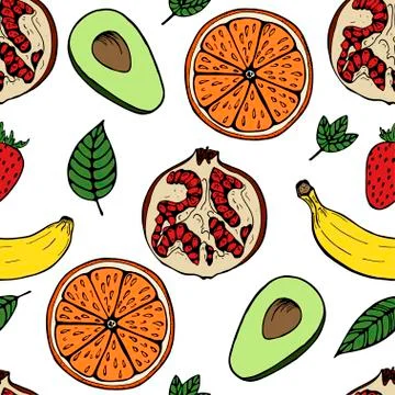 Fruit pattern Stock Illustration