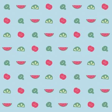 Fruit pattern Illustrazione stock