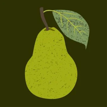Fruit pear clip art Stock Illustration