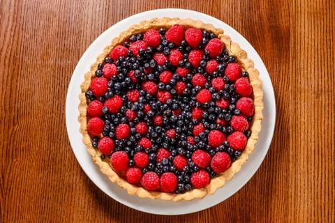 Fruit pie tart Stock Photos