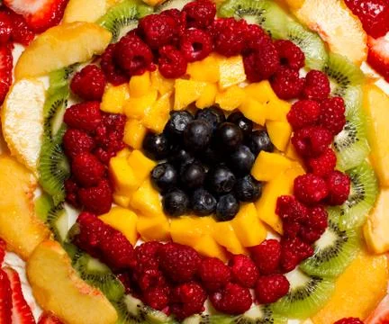 Fruit pizza Stock Photos