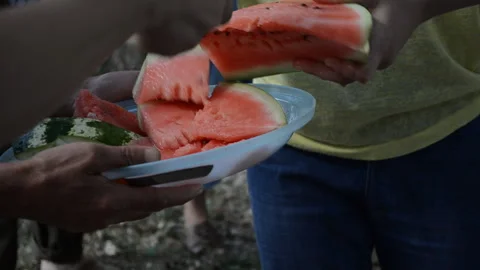 Fruit on a plate Stock Footage 119908021