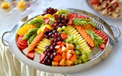 Fruit on a plate Stock Photos