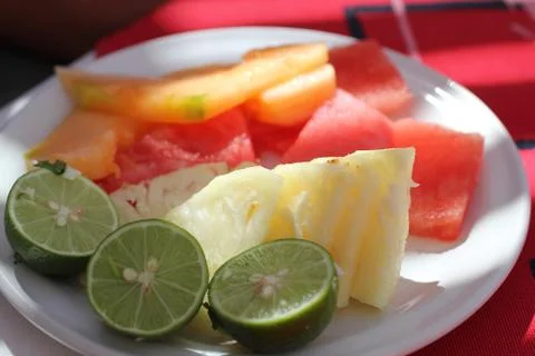 Fruit Plate Foto stock