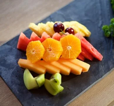Fruit Plate Stock Photos