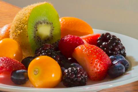 Fruit plate Stock Photos