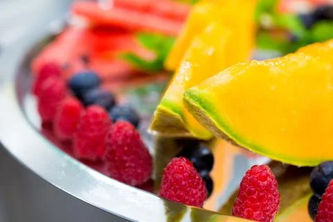Fruit plate Stock Photos