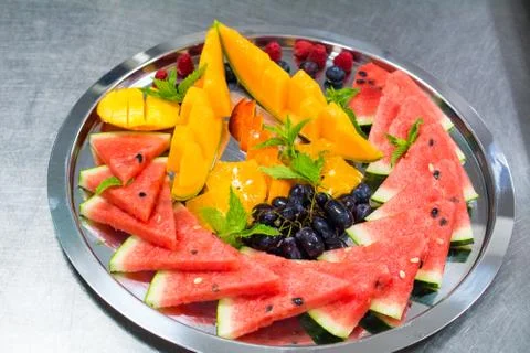 Fruit plate Stock Photos