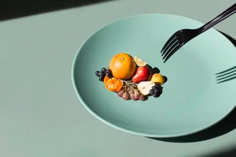 Fruit plate Stock Photos