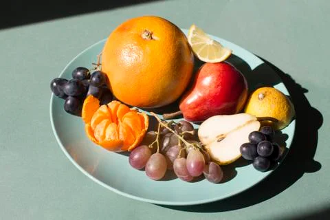Fruit plate Foto stock