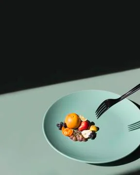 Fruit plate Stock Photos