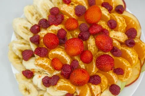 Fruit plate Stock Photos