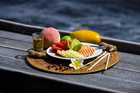 Fruit plate. Foto stock