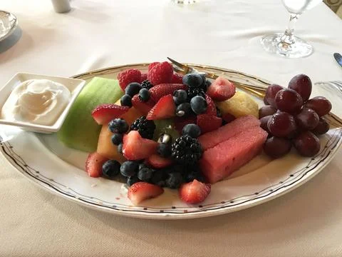 Fruit Plate Stock Photos