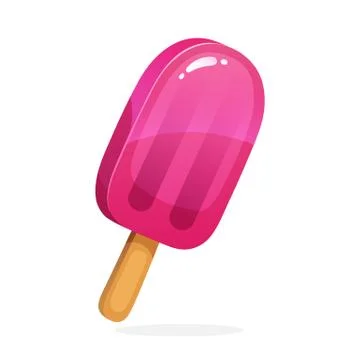 Fruit popsicle ice lolly Stock Illustration