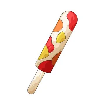 Fruit popsicle illustration Stock Illustration