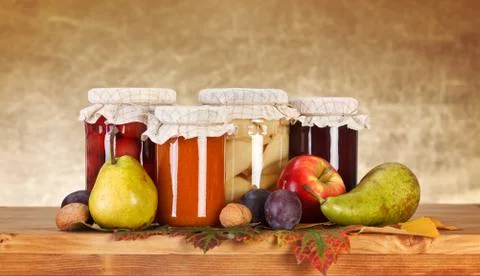 Fruit preserves Stock Photos