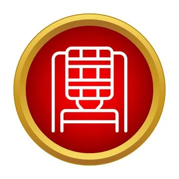 Fruit press machine producing cider or juice icon Stock Illustration