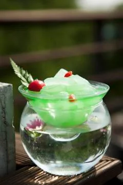 Fruit pudding Stock Photos