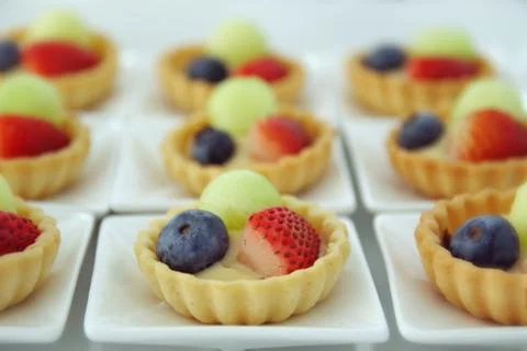 Fruit Pudding Stock Photos