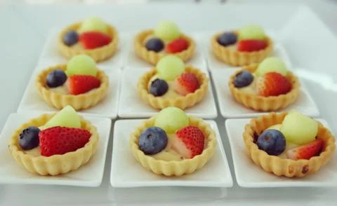 Fruit Pudding Stock Photos